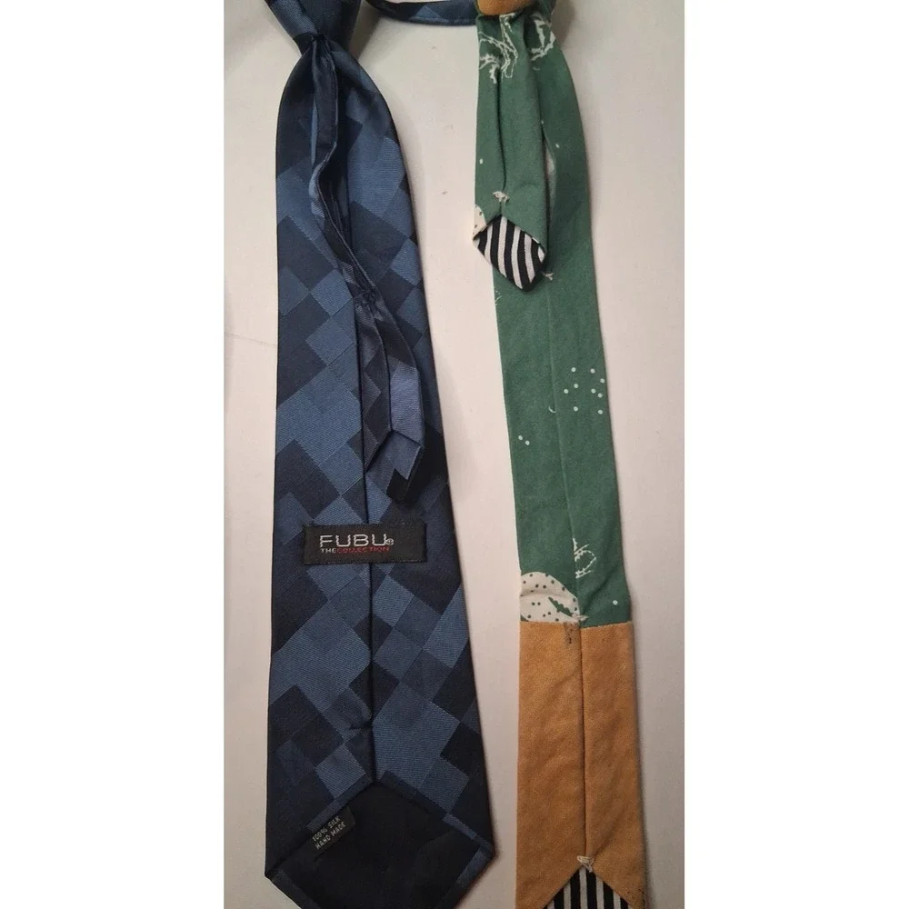 Lot of 6 Boys Zipper Pre-Tied Neckties & 2 Bow Ties Assorted Brands Colors